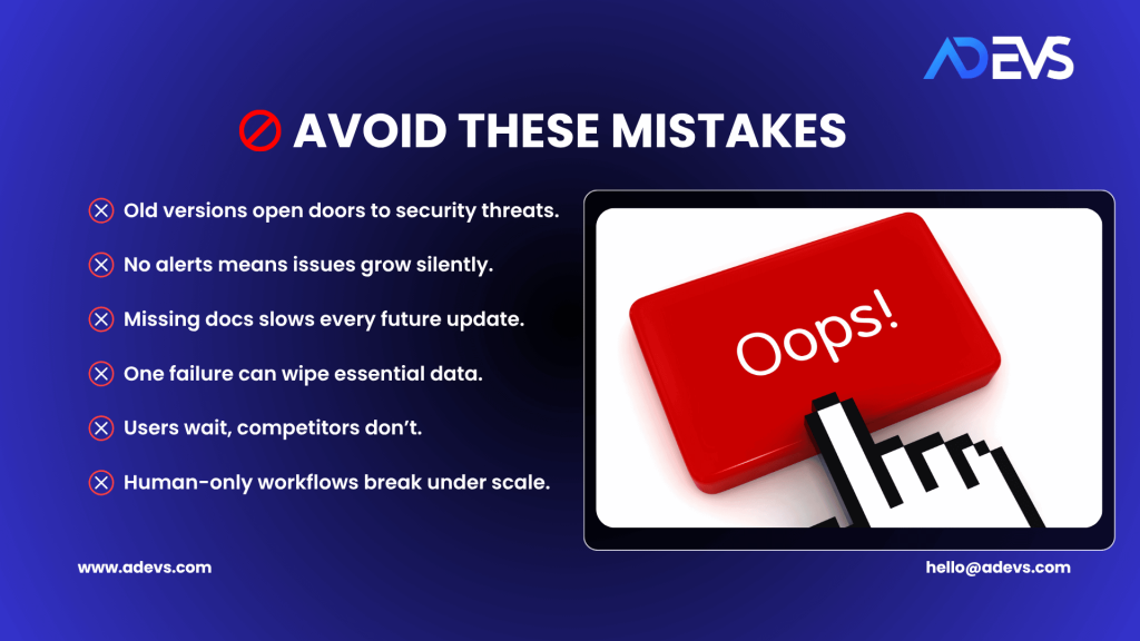 Common Mistakes to Avoid in Software Maintenance