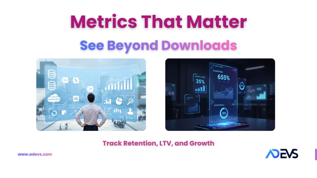 App Metrics- Track Retention, LTV, and Growth alongside downloads