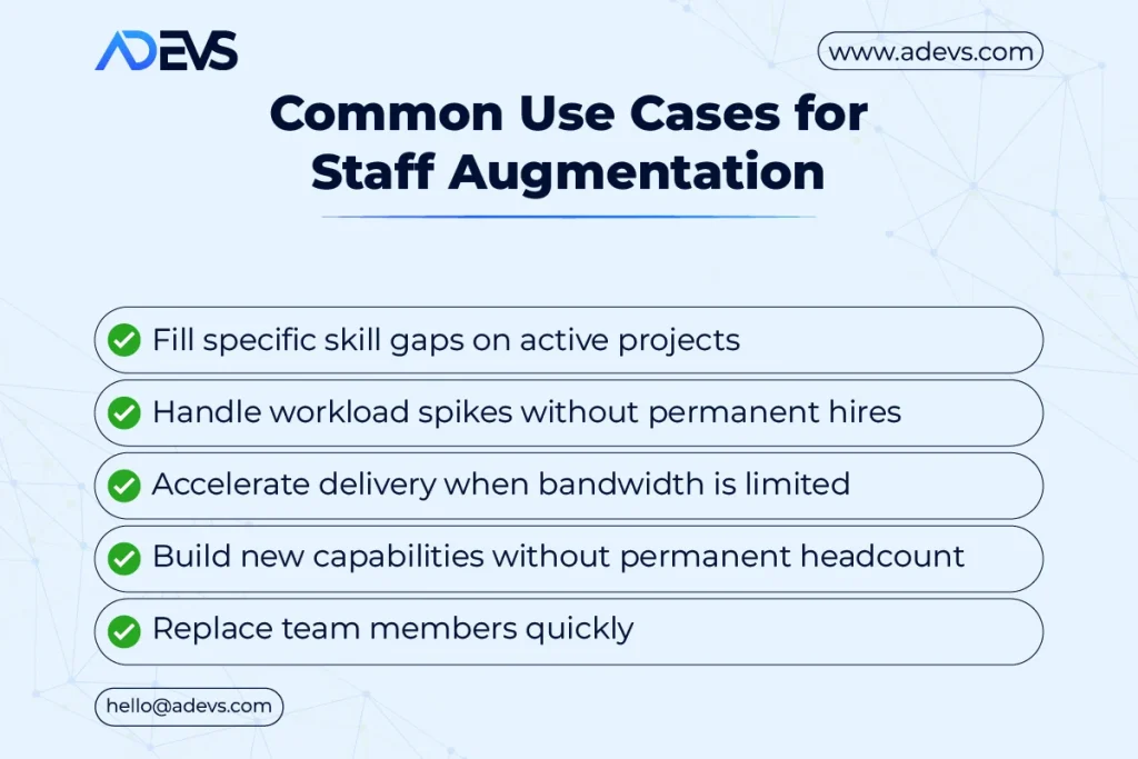 Common Use Cases for Staff Augmentation